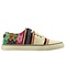 Clasico - White - Low top sneaker aztec print