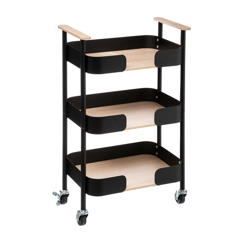 Five® Opbergtrolley 3 niveaus Five® - Blackwood Five® Opbergtrolley 3 niveaus Five® - Blackwood