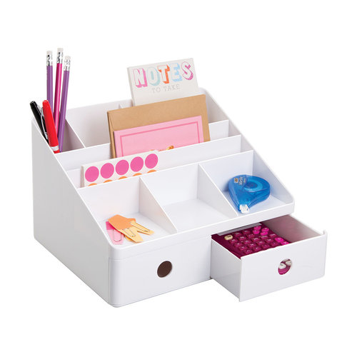 iDesign Witte organizer met lades 3-niveaus