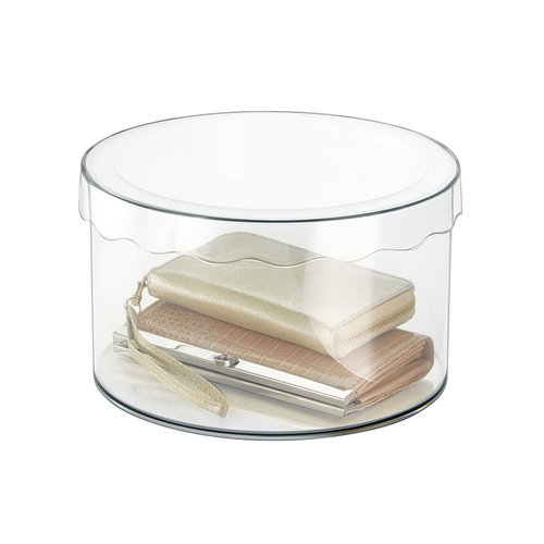 iDesign Ronde opbergdoos met deksel iDesign - Clarity iDesign Ronde opbergdoos met deksel iDesign - Clarity