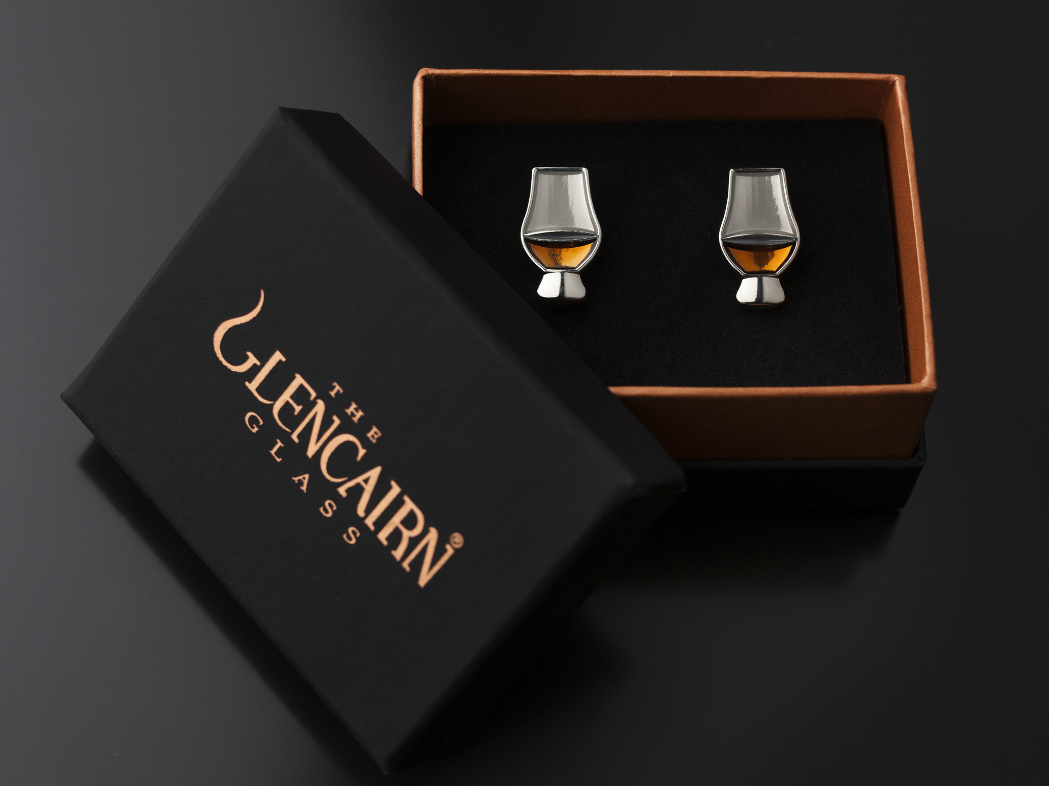 Glencairn overhemd manchetknopen set met mooie presentatie box - Kristalglas.nl