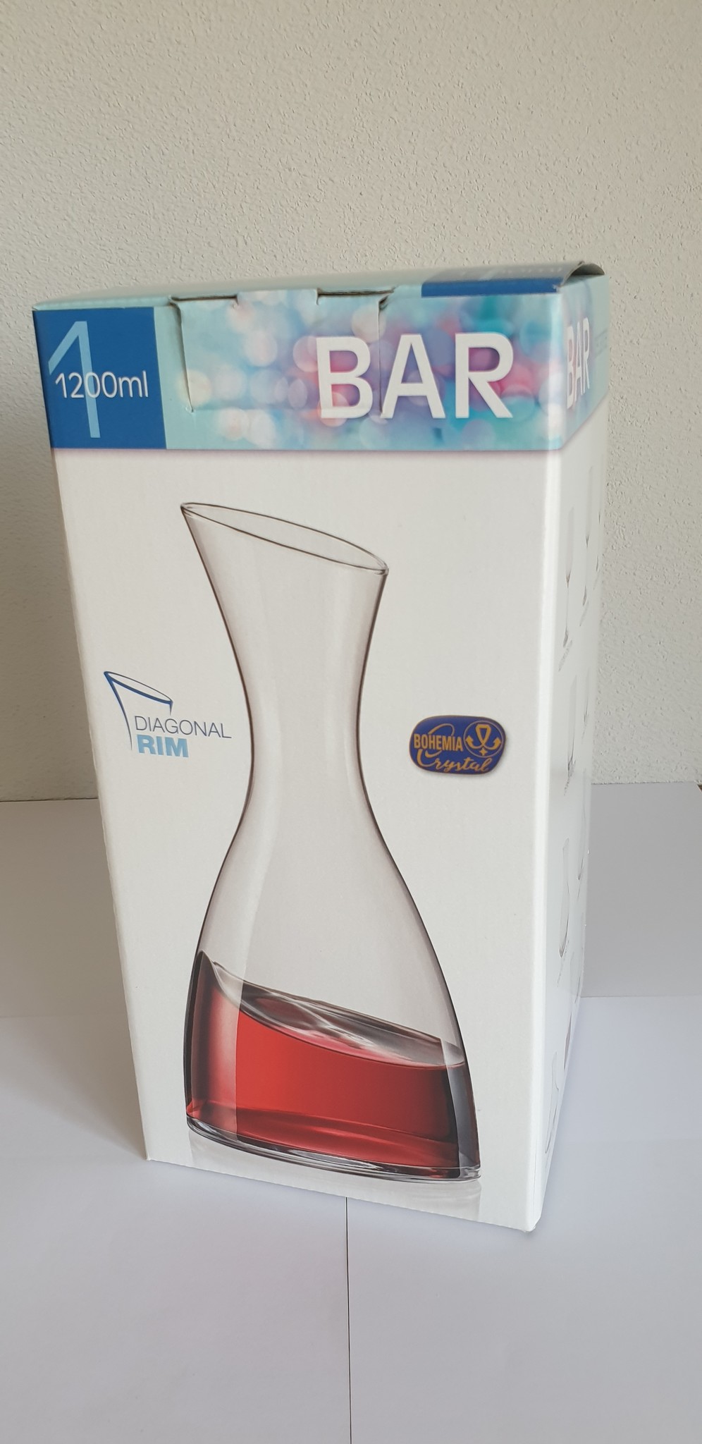 Crystalex Bar Tabs Wijn of Waterkaraf 1200ml Diagonaal