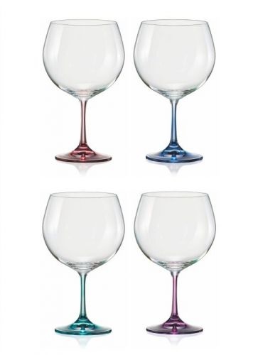 Crystalex Regenbogen Gin Tonic 820ml. 4 Stücke