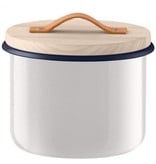 L.S.A. Utility Opbergpot met Houten Deksel Ø 18 cm