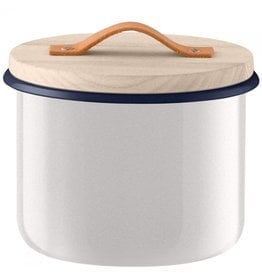 L.S.A. Utility Opbergpot met Houten Deksel Ø 18 cm