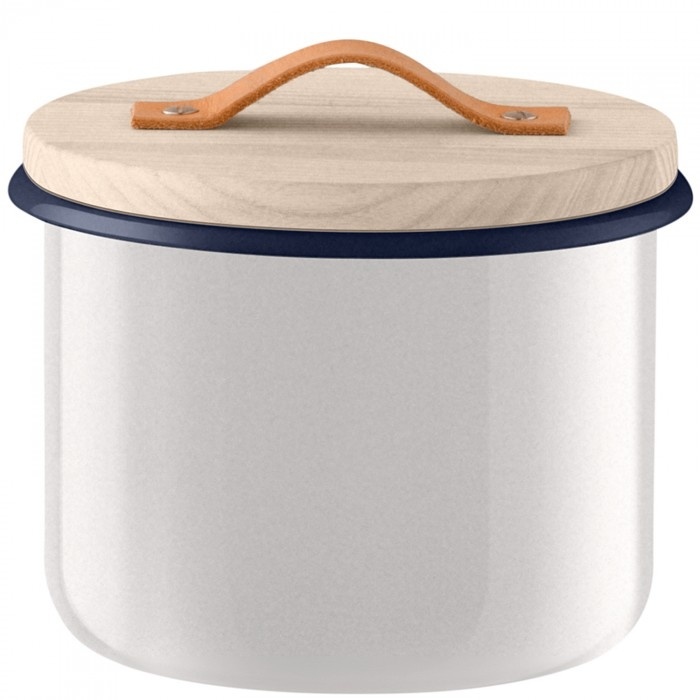 L.S.A. Utility Opbergpot met Houten Deksel Ø 18 cm