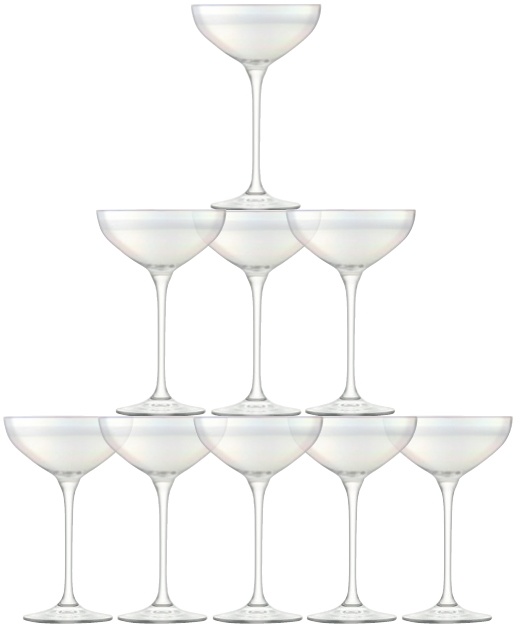 L.S.A. Tower Champagne Flute Set van 10 Stuks