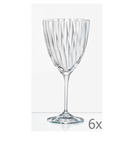 Crystalex Kate optic blanc 6 Kristall Weingläser 400ml