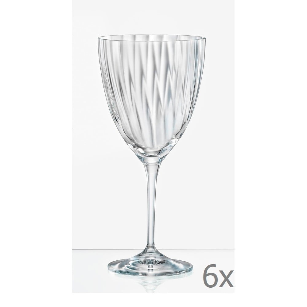 Crystalex Kate optic blanc 1x6 Kristallen  wijnglazen  400ml