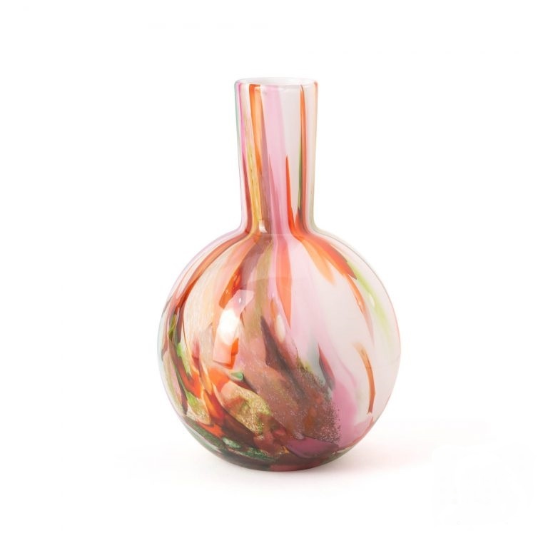 Fidrio Vase Globe Mixed Colours klein