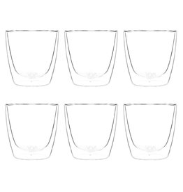 Viva Lauren Glas Dubbelwandig 220 ml Set van 6 Stuks