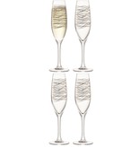L.S.A. Cocoon Champagneflutes 225 ml Set van 4 Stuks