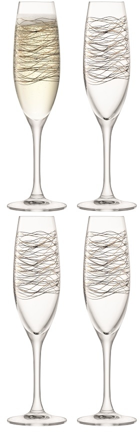 L.S.A. Cocoon Champagnerflöten 225 ml 4er Set