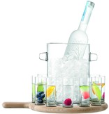 L.S.A. Paddle Wodka Set met Serveerplank en Ijsemmer Set van 13 Stuks