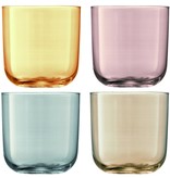 L.S.A. Polka Tumbler Glas 420 ml Set van 4 Stuks Assorti