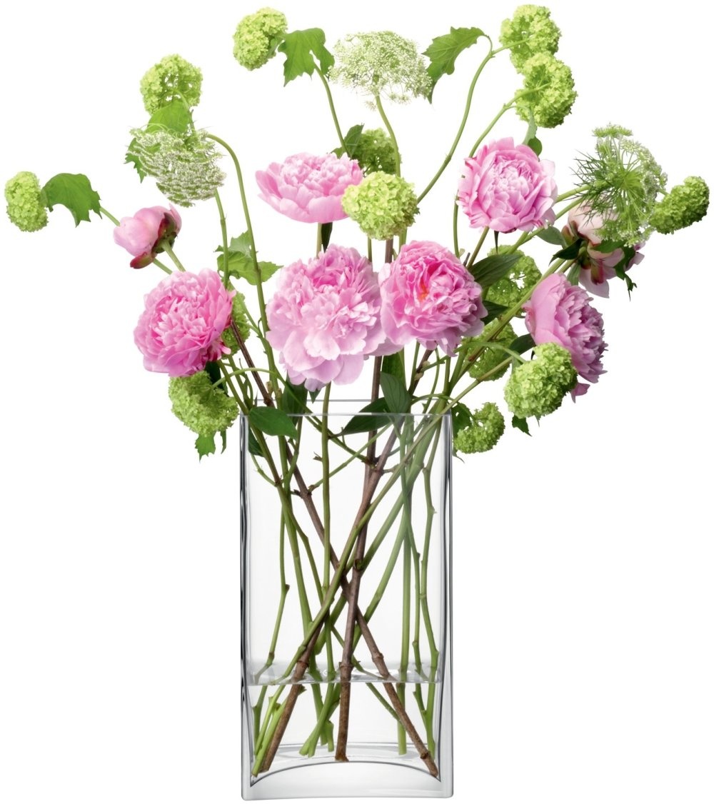 L.S.A. Flower Woonaccessoire Recycled Vase Vierkant 22 cm