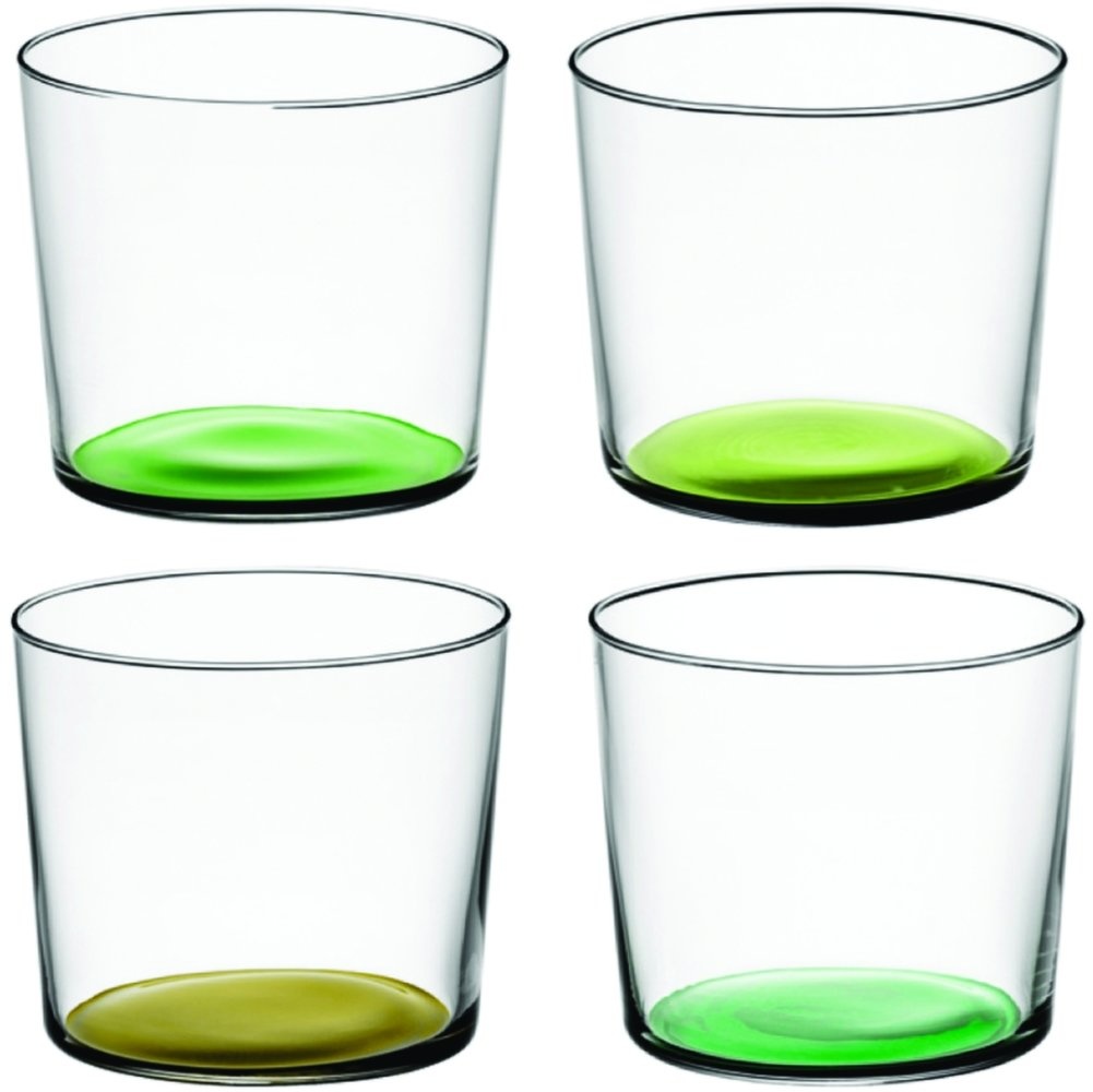 L.S.A. Coro Tumbler Glas 310 ml Set van 4 Stuks Assorti