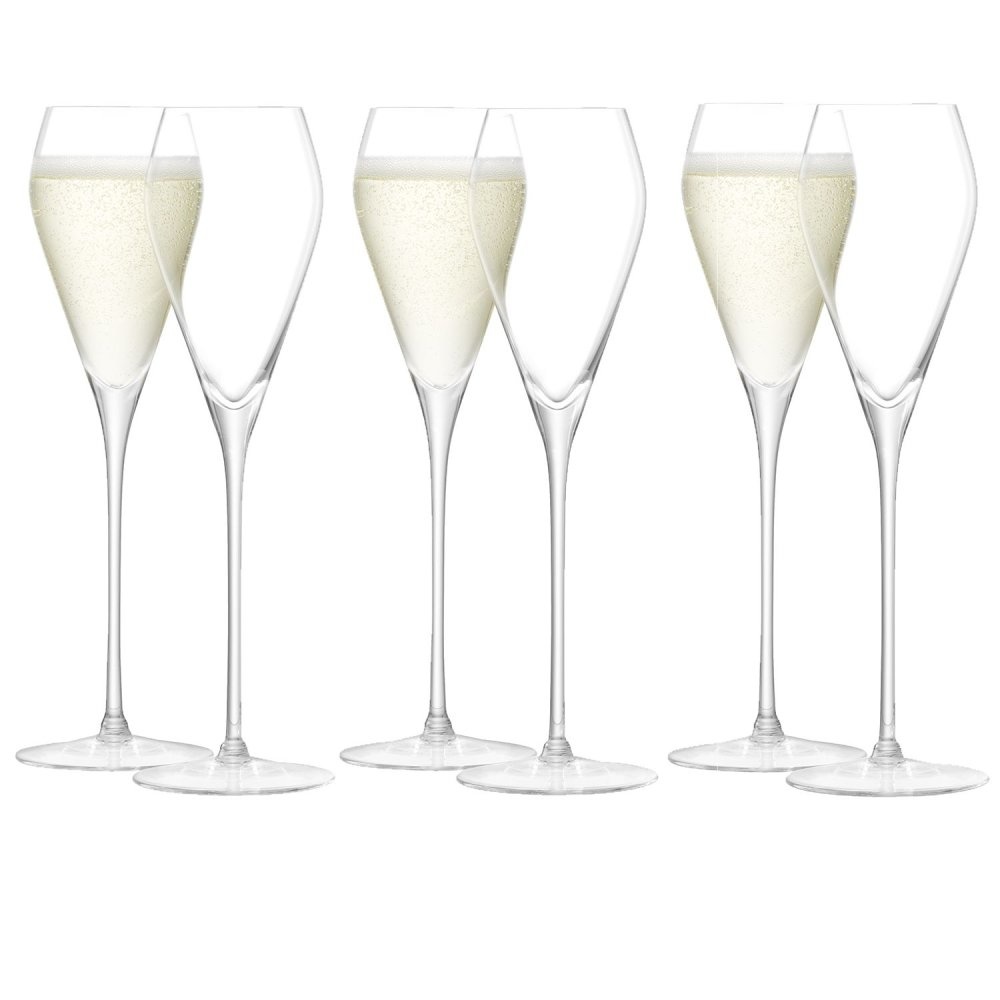 L.S.A. Wein- oder Prosecco-Glas 250ml 6-teiliges Set