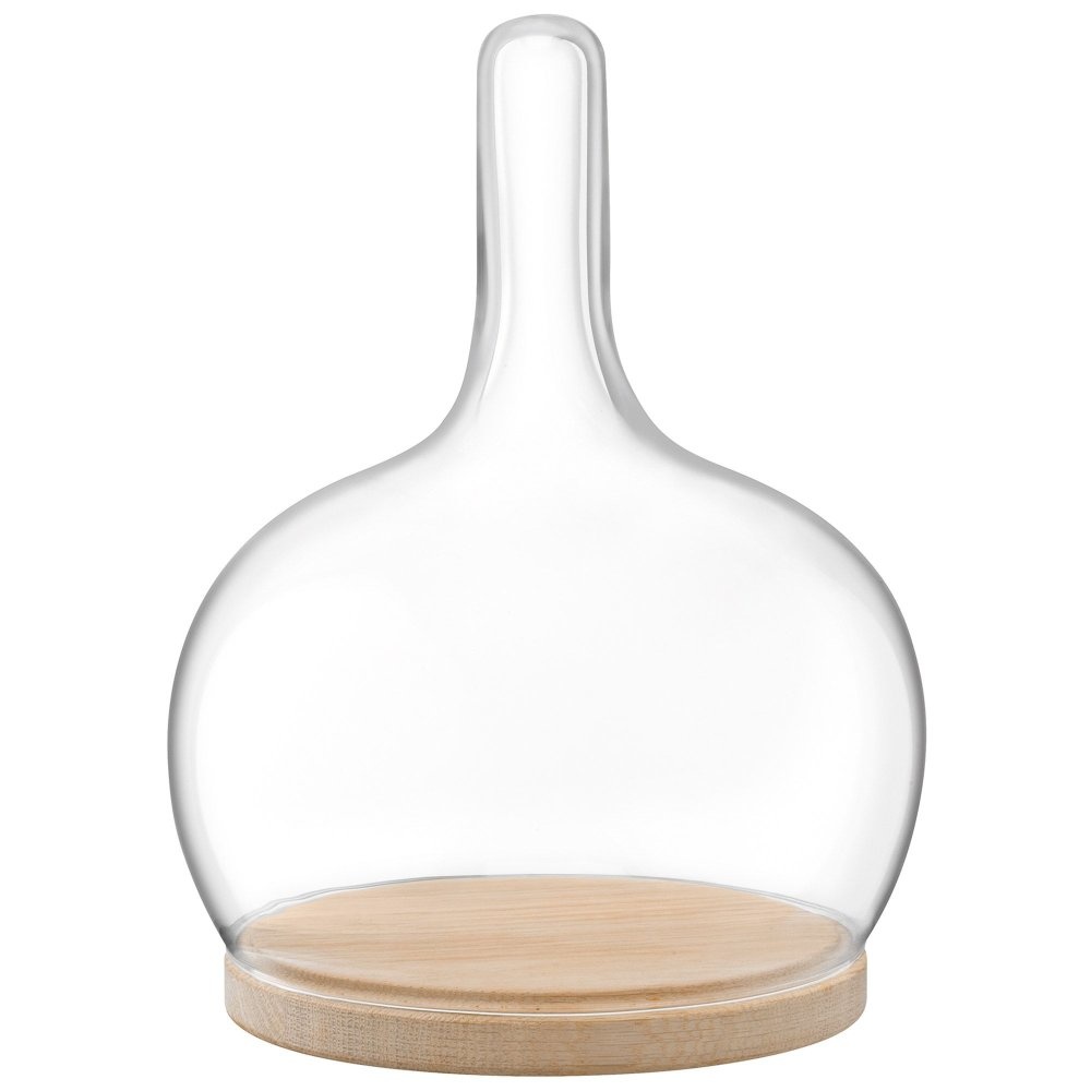 L.S.A. Cloche Stolp met Eikenbasis ø 19,5 cm