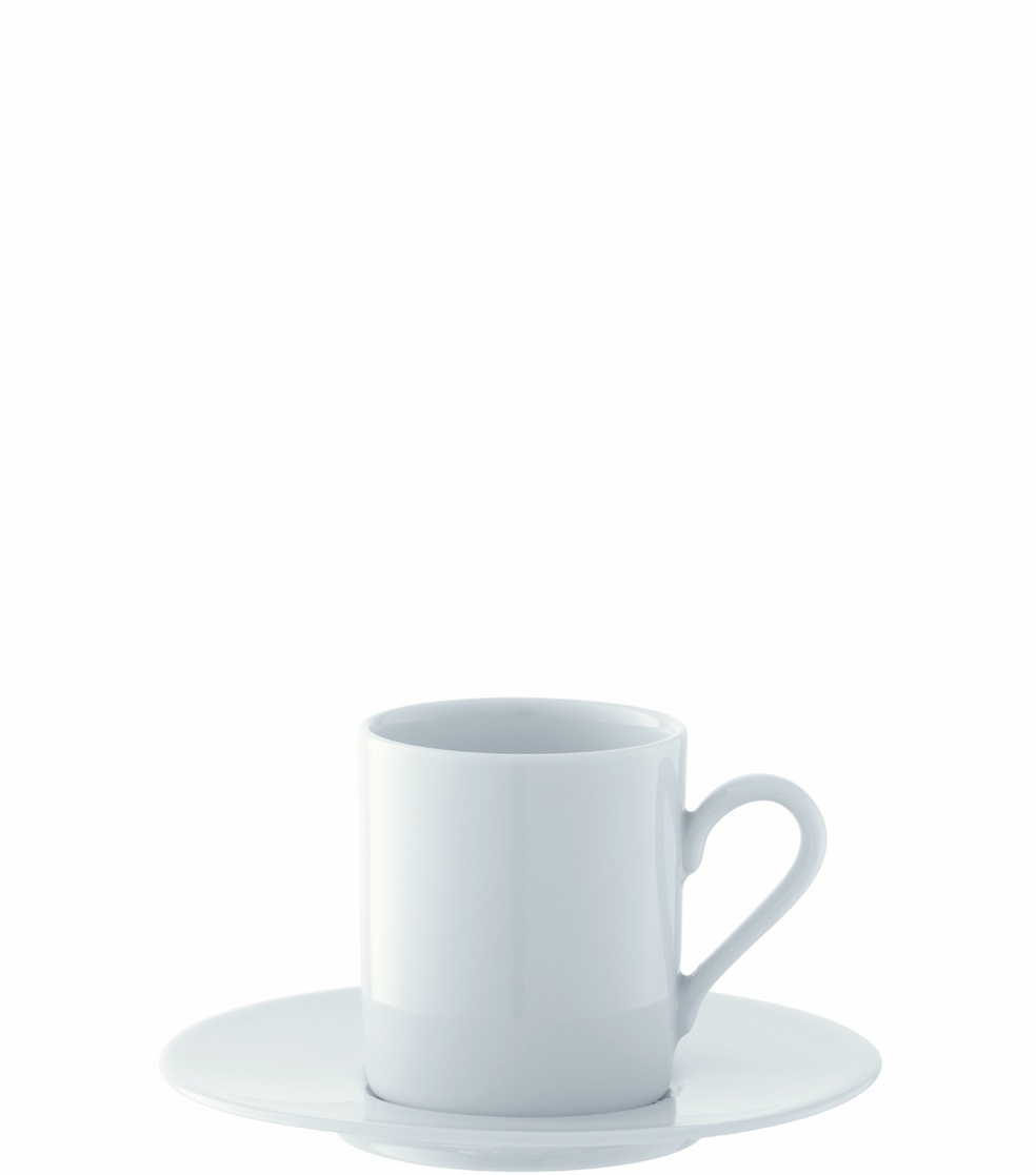 L.S.A. Dine Espressokop en Schotel Set van 4 Stuks