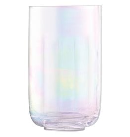 L.S.A. Pearl Kandelaar met Kaars 18,5 cm