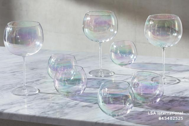 L.S.A. Bubble Balloon Glas 680 ml Set van 4 Stuks