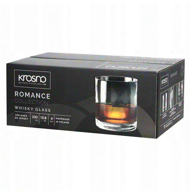 Krosno Whisky Gläser Romance 320 ml