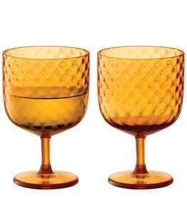 L.S.A. Dapple Wijnglas 325 ml Set van 2 Stuks Sun Amber