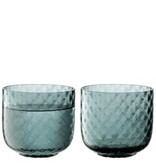 L.S.A. Dapple Waterglas 300 ml Set van 2 Stuks Water Blue
