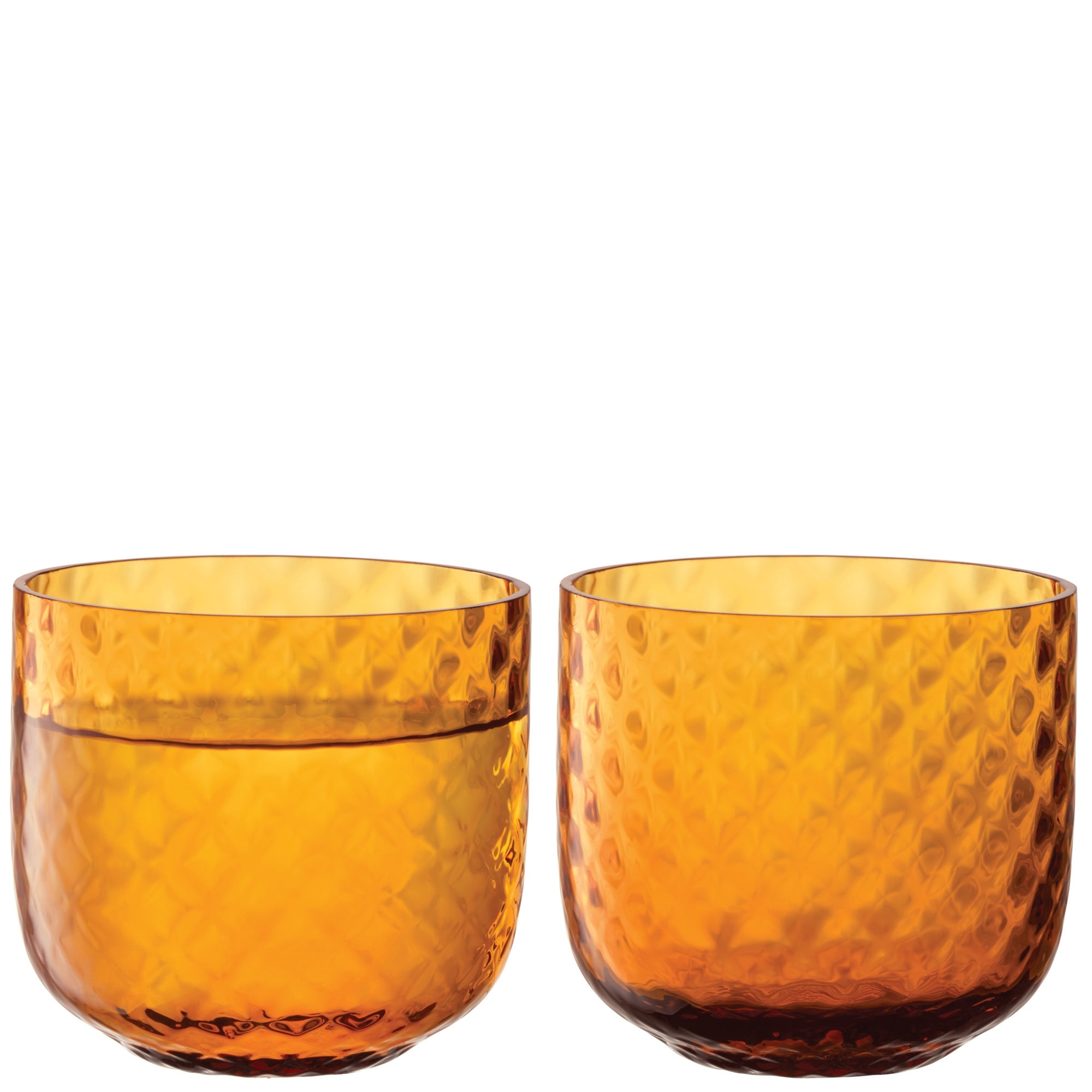 L.S.A. Dapple Waterglas 300 ml Set van 2 Stuks Sun Amber