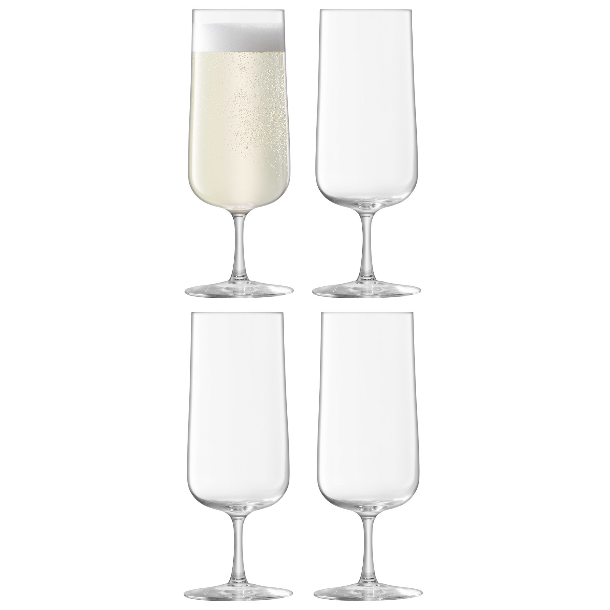 L.S.A. Arc Champagneglas 240 ml Set van 4 Stuks