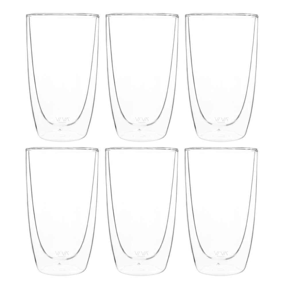 Viva Glas Doppelwandig 490 ml 6er Set