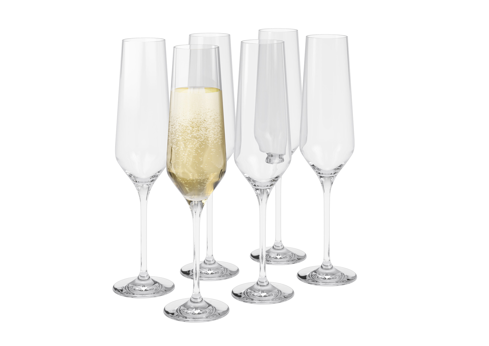 Eva Solo Legio Nova Glas Champagne 260 ml Set van 6 Stuks