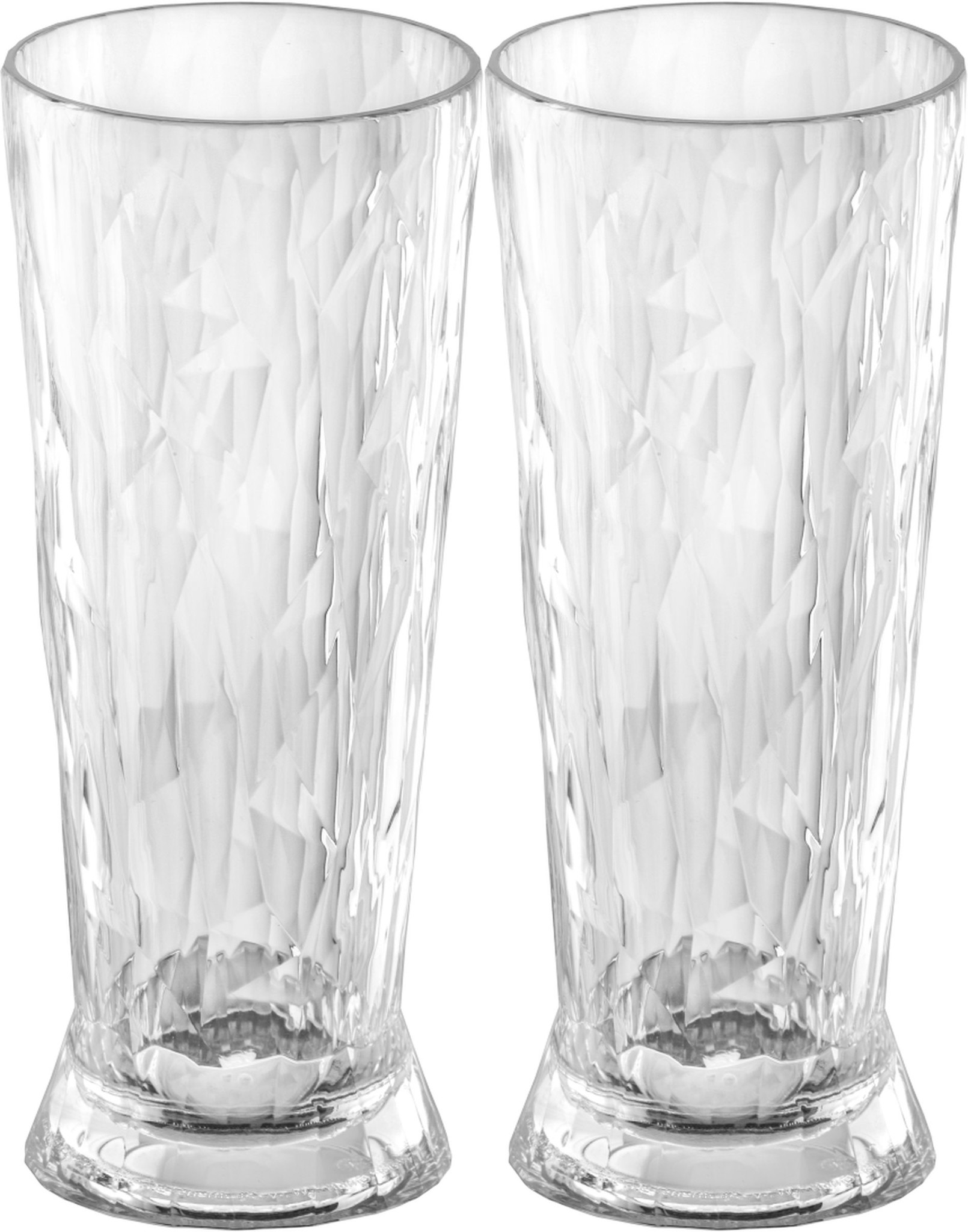 Koziol Superglas Club No. 10 Bier Glas 300 ml Set van 2 Stuks