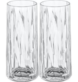 Koziol Superglas Club No. 03 Longdrink Glas 250 ml Set van 2 Stuks