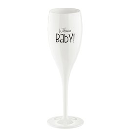 Koziol Superglas Cheers No. 1 Champagne Glas Welcome Baby
