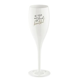 Koziol Superglas Cheers No. 1 Champagne Glas Be Your Own Kind of Beautiful