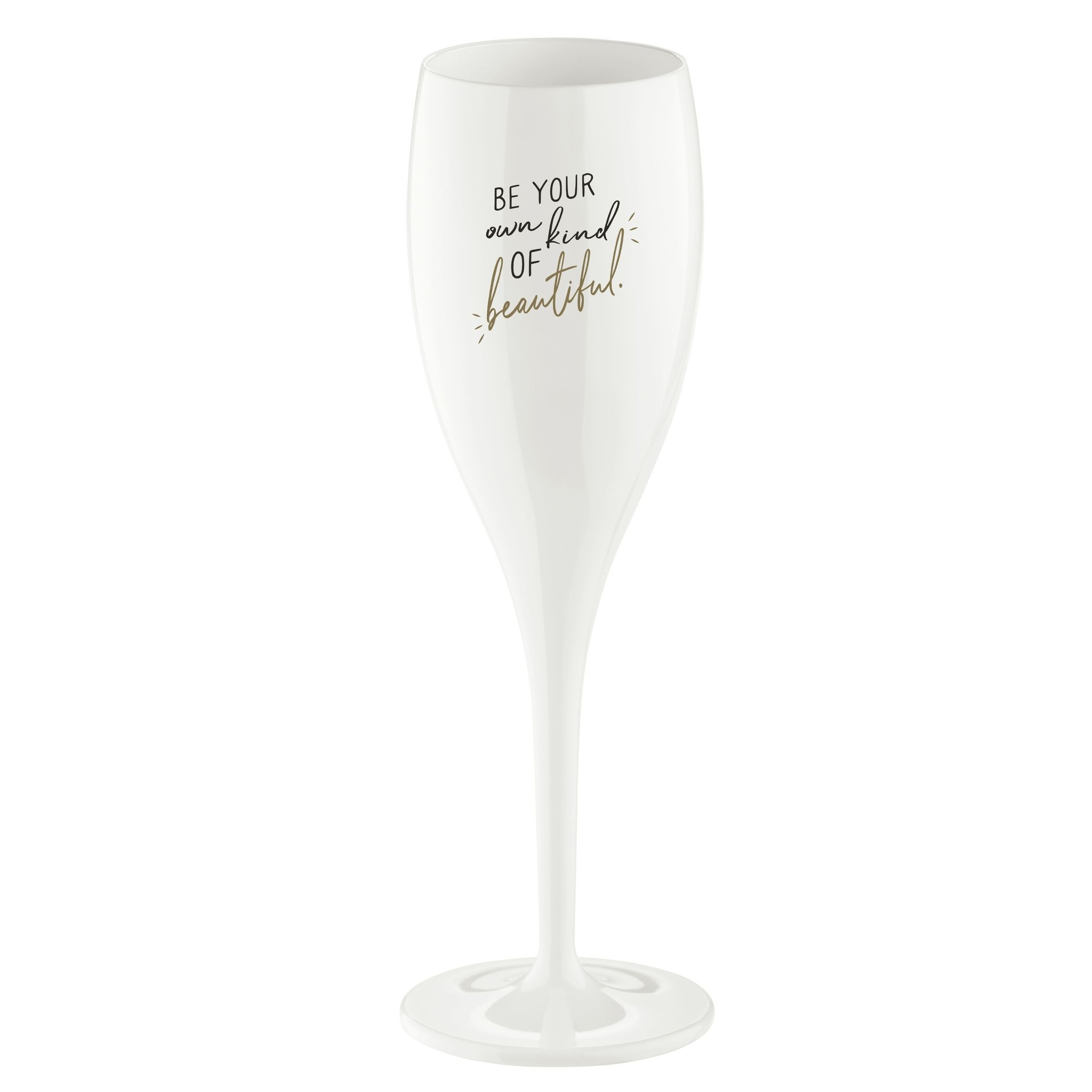 Koziol Superglas Cheers No. 1 Champagne Glas Be Your Own Kind of Beautiful