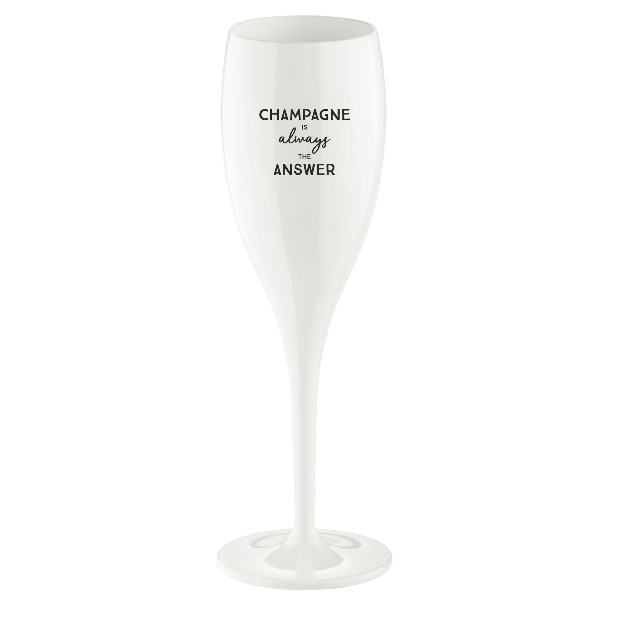Koziol Superglas Cheers No. 1 Champagne Glas Champagne is the Answer