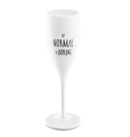 Koziol Superglas Cheers No. 1 Champagne Glas Normal is Boring
