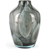 Fidrio Vase Sorobon H.28 T.20 GREY CLOUDY