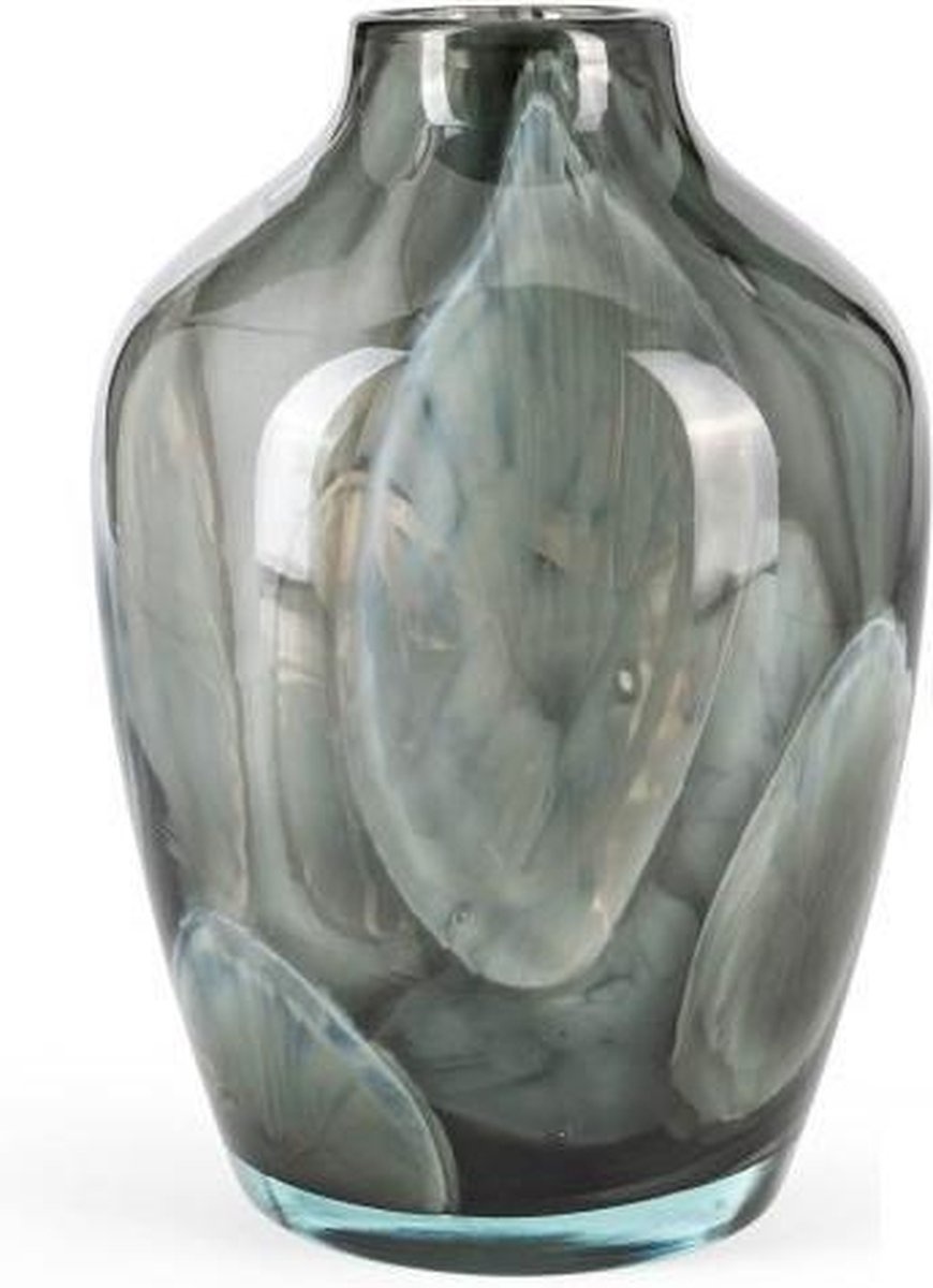 Fidrio Vase Sorobon H.28 T.20 GREY CLOUDY