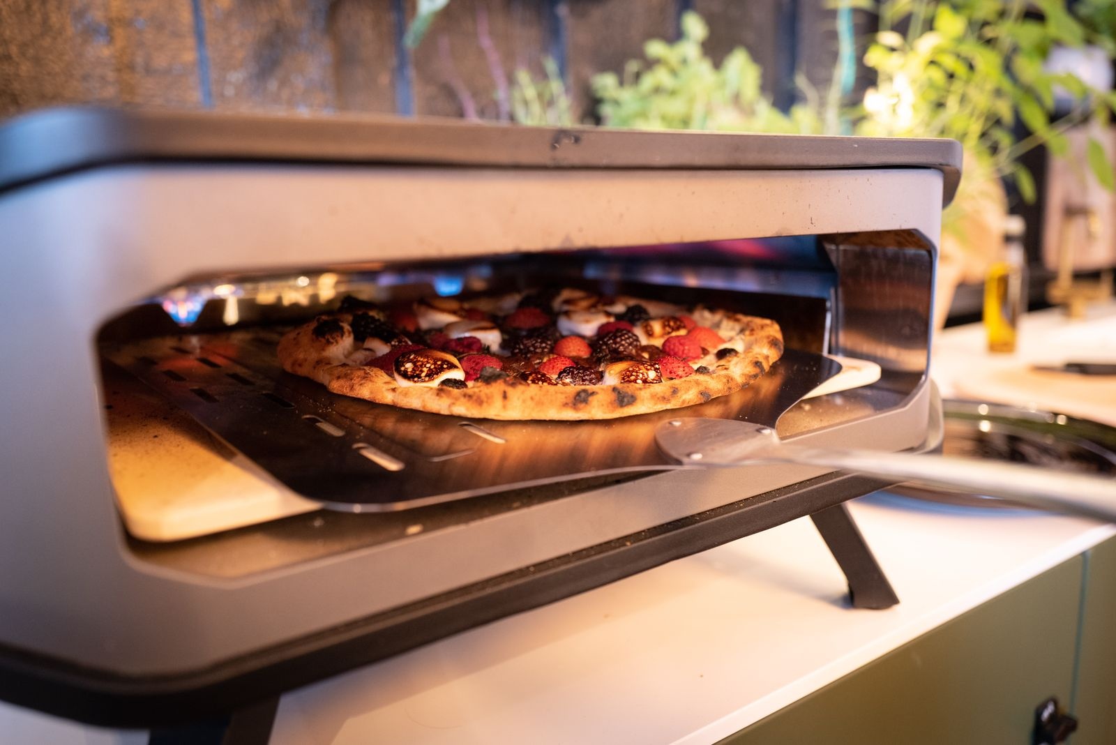 Cozze Pizza Oven Gas 17" met Thermometer en Pizzasteen 30 Mbar 5.0 KW