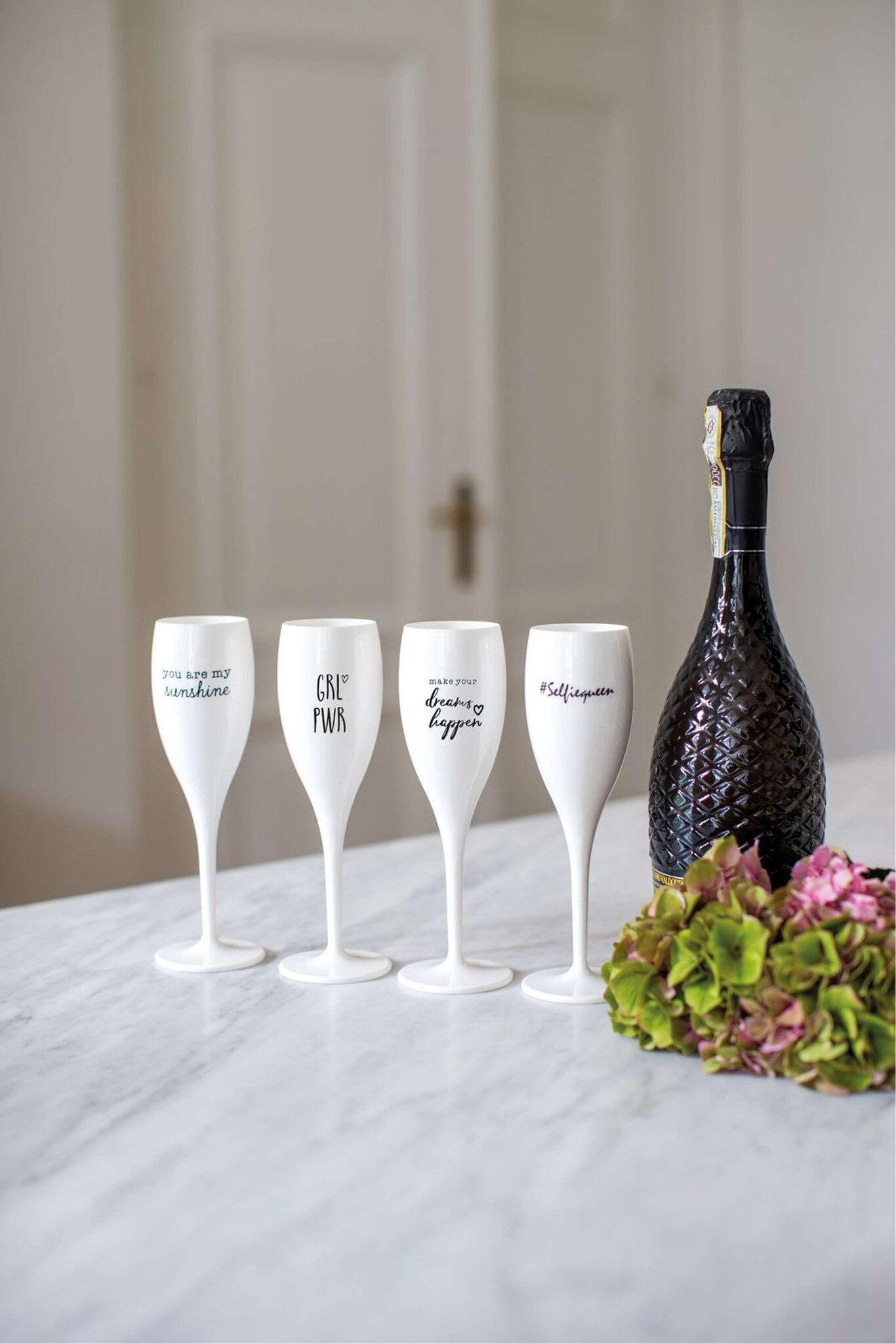 Koziol Superglas Cheers No. 1 Champagne Glas Love 2.0