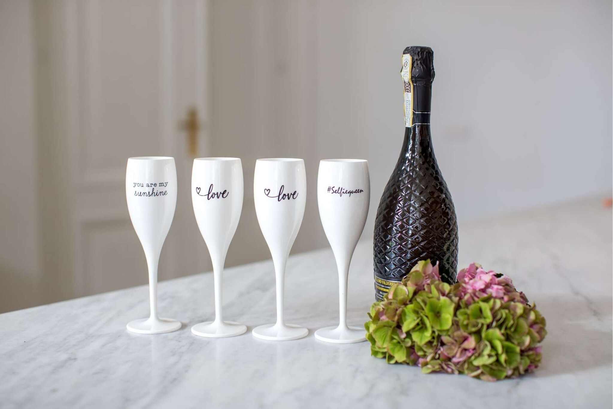 Koziol Superglas Cheers No. 1 Champagne Glas Love 2.0