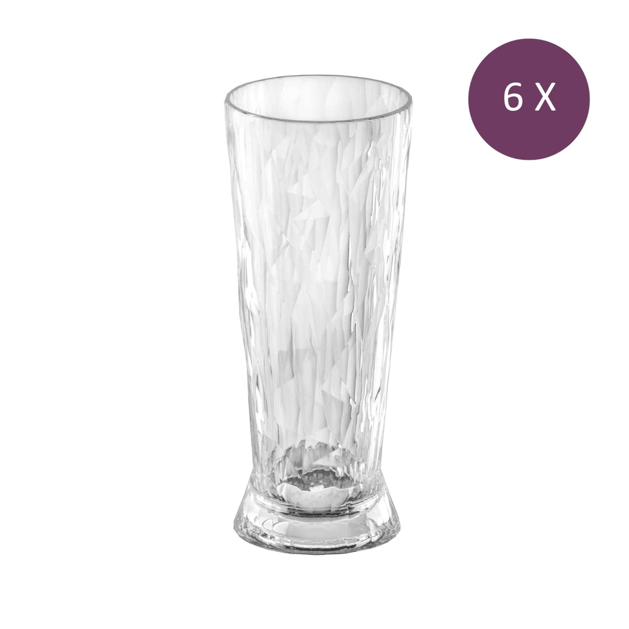 Koziol Superglas Club No. 10 Bierglas 300 ml 1x6 stuks