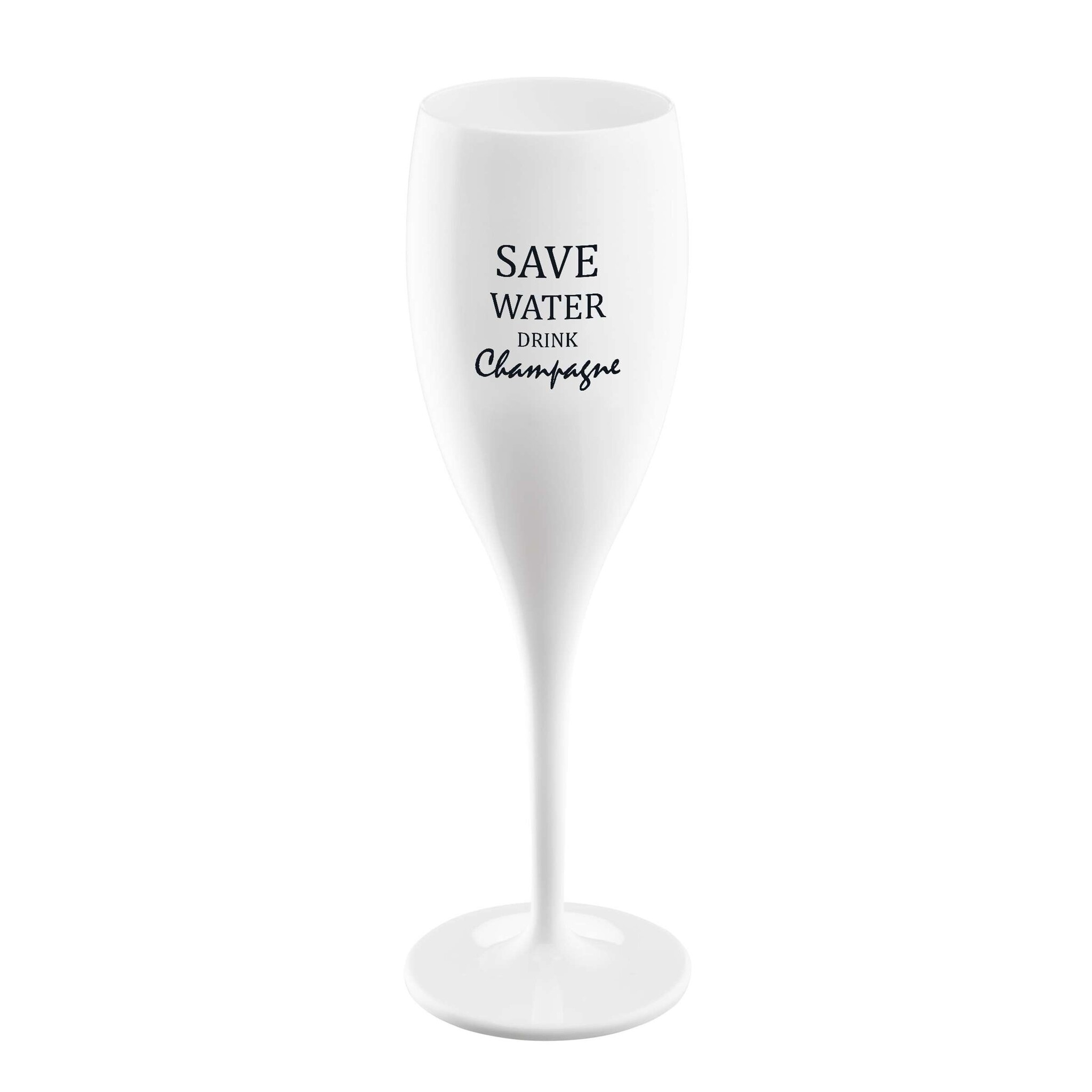 Koziol Superglas Cheers No. 1 Champagne Glas Save Water Drink Champagne