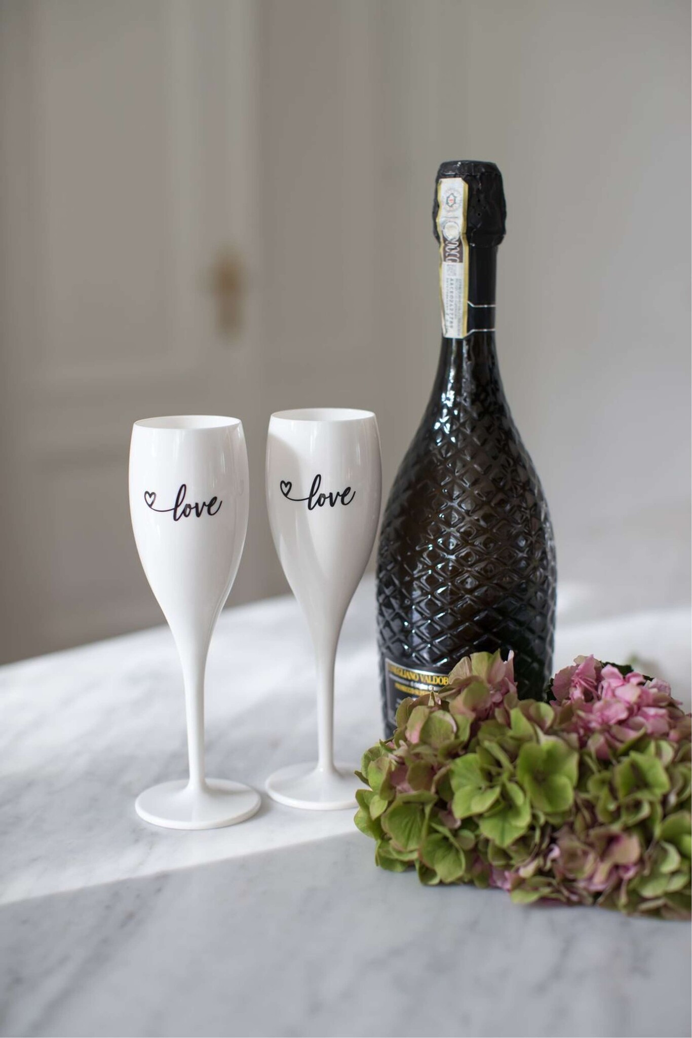 Koziol Superglas Cheers No. 1 Champagne Glas Love 2.0