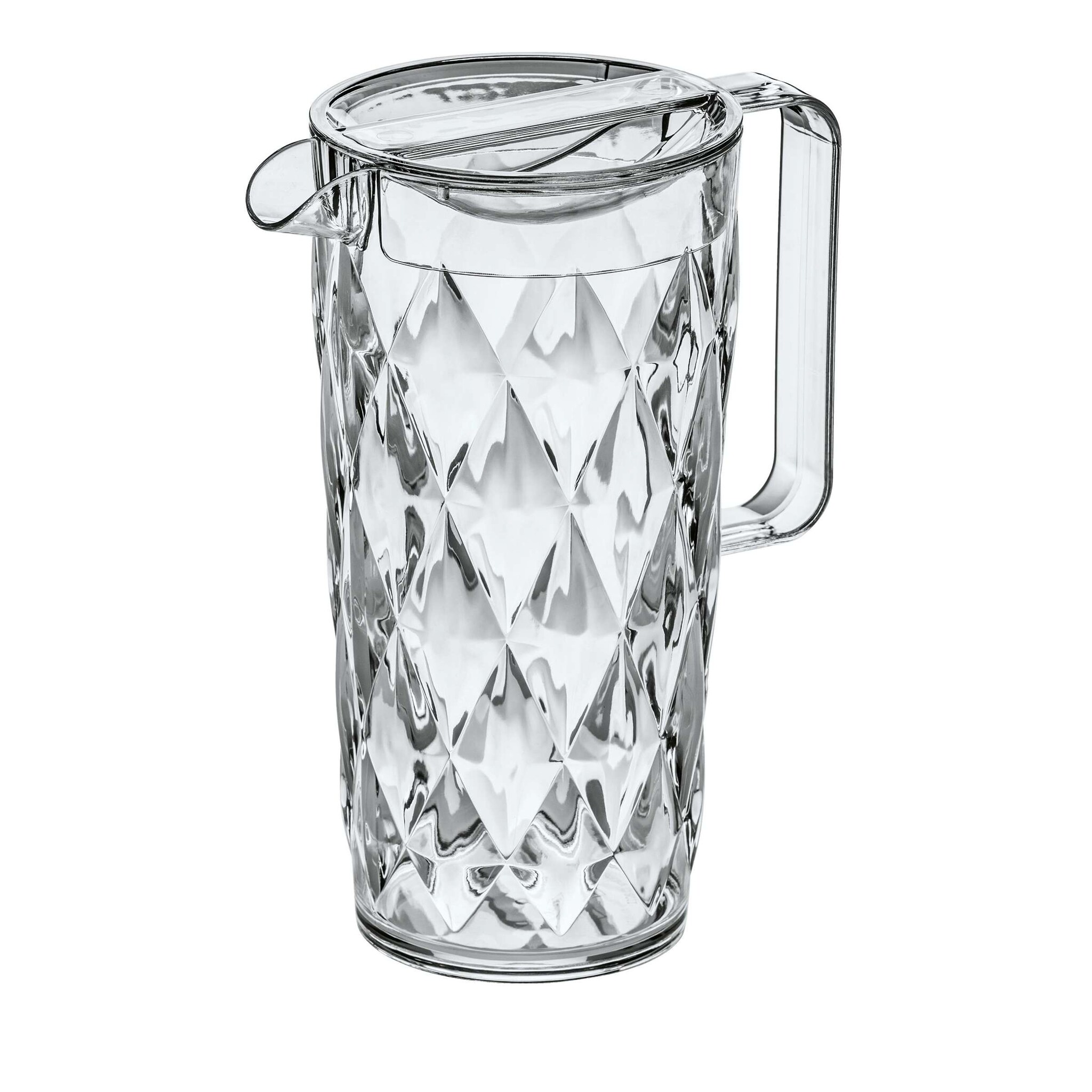 Koziol Crystal Karaf 1,6 liter met 4 Bekers van 250 ml