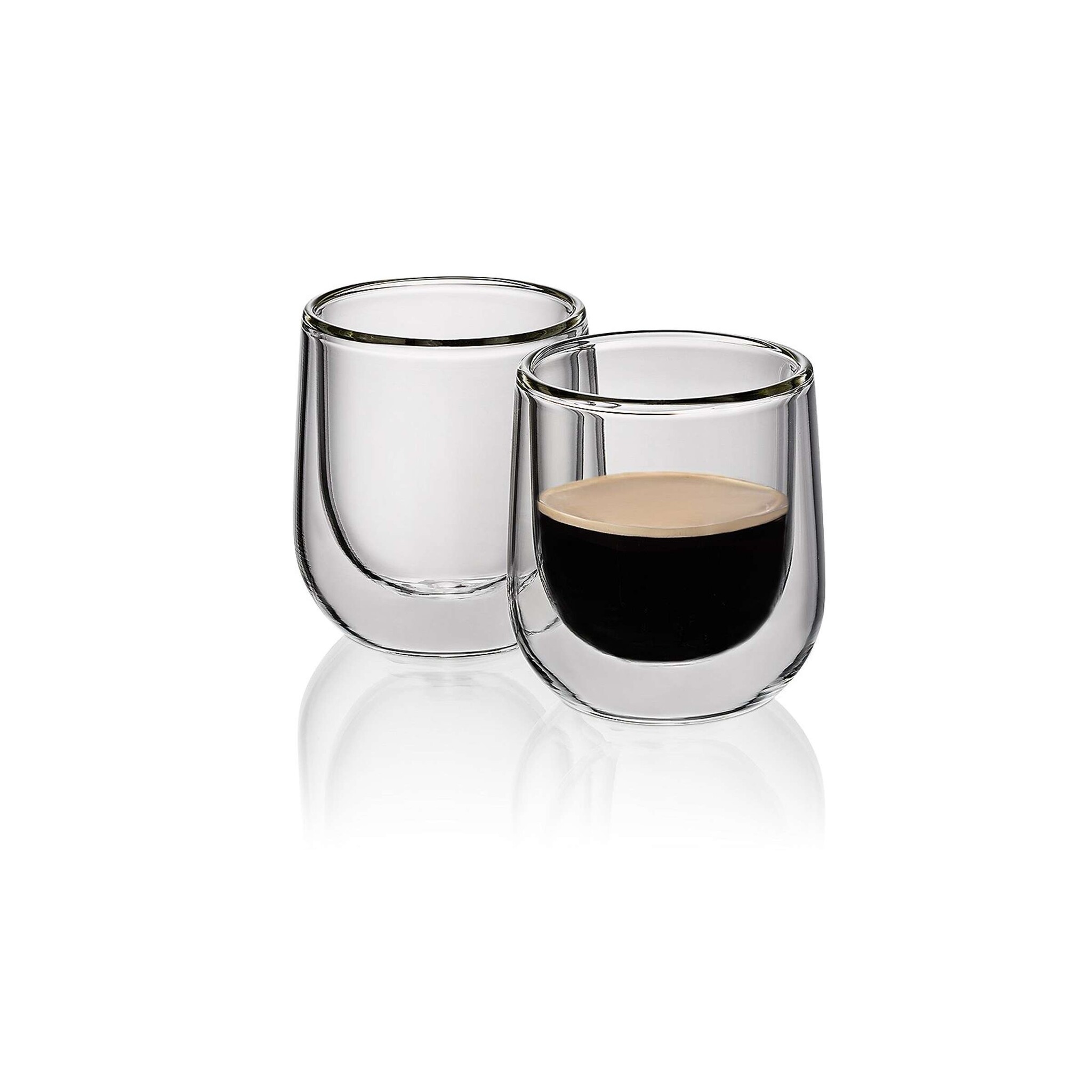 Kela Keuken Fontana Espresso Glas Dubbelwandig 60 ml Set van 2 Stuks